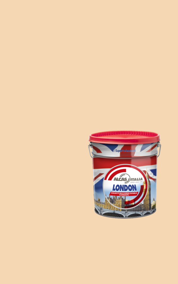 ALCAS LONDON PITTURA SUPER LAVABILE OTTIMO POTERE COPRENTE 1L 5L 14L Biancorange