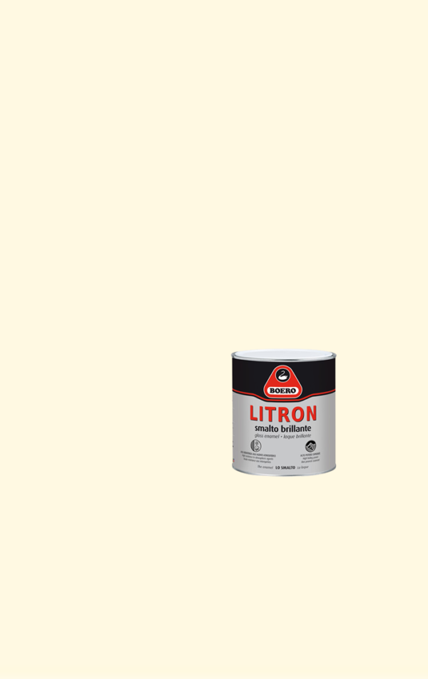 BOERO LITRON vernice pittura smalto brillante superiore pronto all’uso colore Avorio Cina