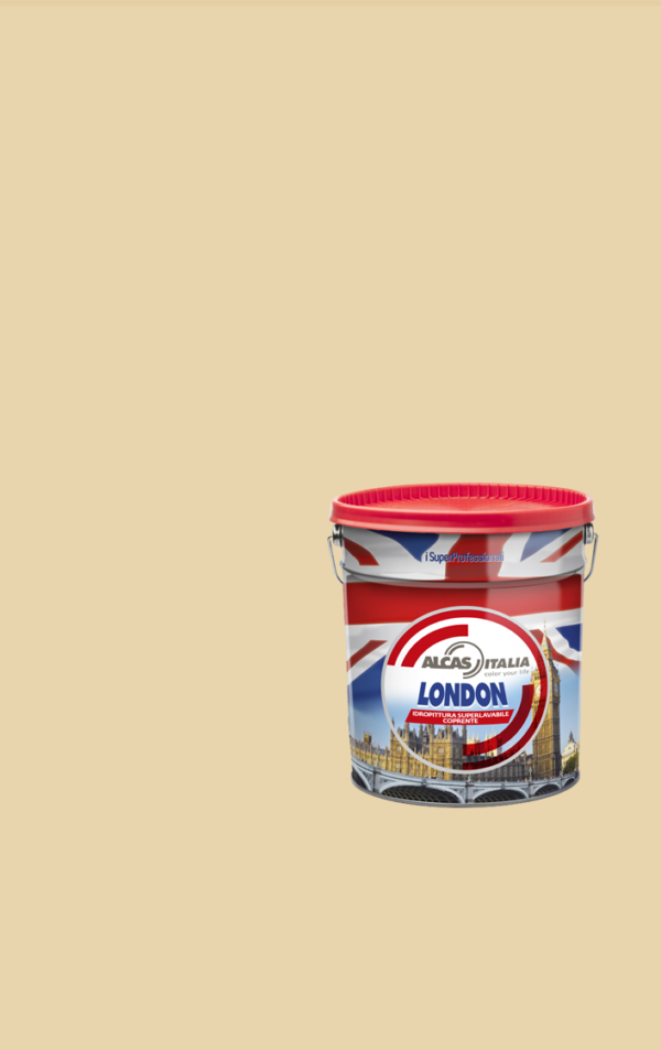 ALCAS LONDON PITTURA SUPER LAVABILE OTTIMO POTERE COPRENTE 1L 5L 14L Cremaluna