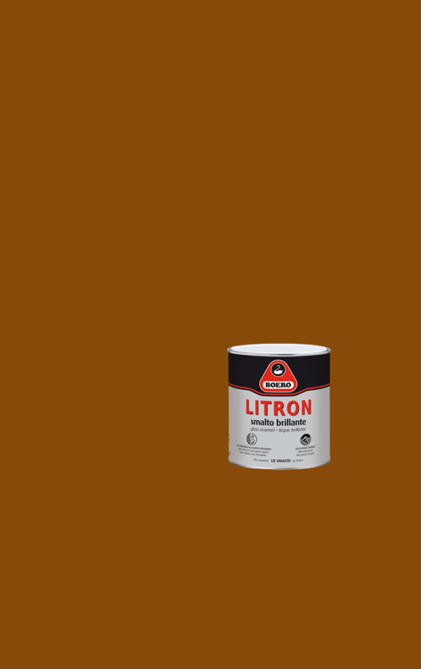 BOERO LITRON vernice pittura smalto brillante superiore pronto all’uso colore Camoscio