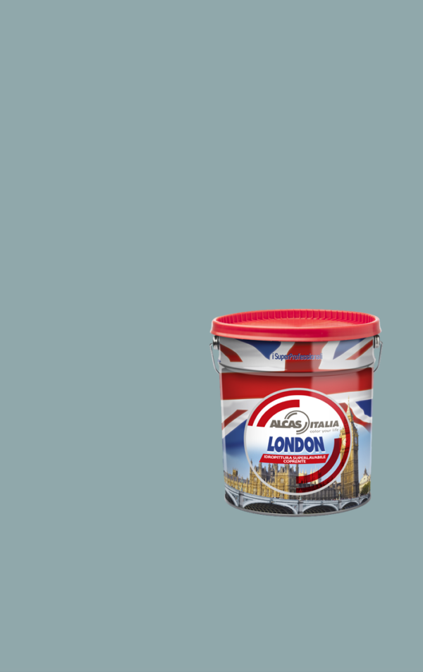 ALCAS LONDON PITTURA SUPER LAVABILE OTTIMO POTERE COPRENTE 1L 5L 14L Polvere azzurra