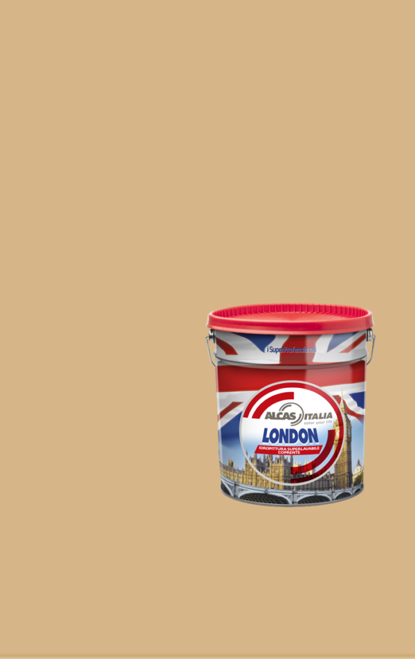 ALCAS LONDON PITTURA SUPER LAVABILE OTTIMO POTERE COPRENTE 1L 5L 14L Caffelatte