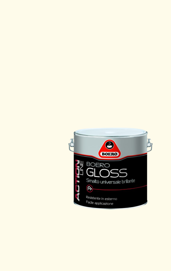 BOERO GLOSS – 0.5 Lt , 2 Lt – SMALTO UNIVERSALE BRILLANTE AL SOLVENTE Avorio perla