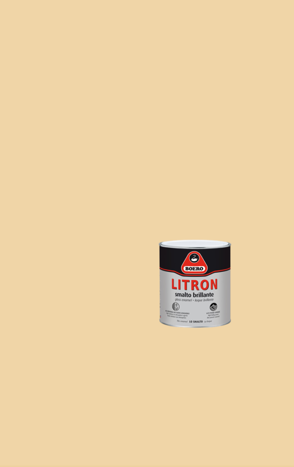 BOERO LITRON vernice pittura smalto brillante superiore pronto all’uso colore Avorio chiaro