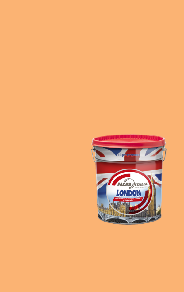 ALCAS LONDON PITTURA SUPER LAVABILE OTTIMO POTERE COPRENTE 1L 5L 14L Ambra chiara