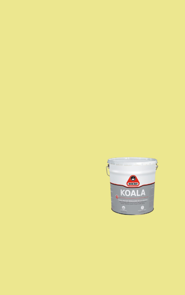 BOERO KOALA IDROPITTURA SUPERLAVABILE VELLUTATA ALTA COPERTURA Giallo pastello