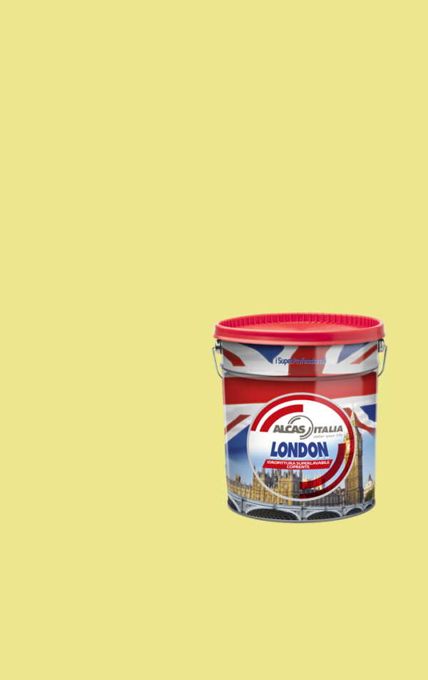 ALCAS LONDON PITTURA SUPER LAVABILE OTTIMO POTERE COPRENTE 1L 5L 14L Giallo pastello