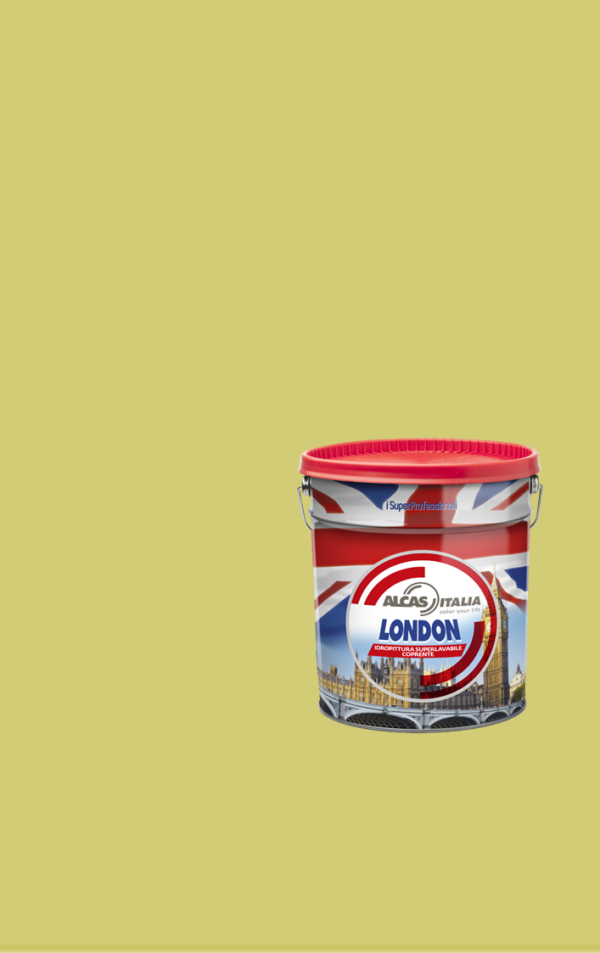 ALCAS LONDON PITTURA SUPER LAVABILE OTTIMO POTERE COPRENTE 1L 5L 14L Giallo estate