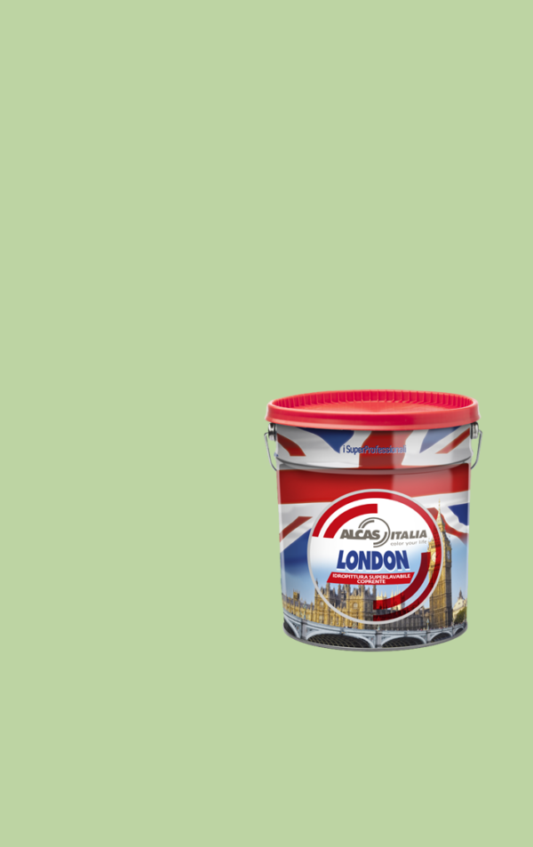 ALCAS LONDON PITTURA SUPER LAVABILE OTTIMO POTERE COPRENTE 1L 5L 14L Verde mela