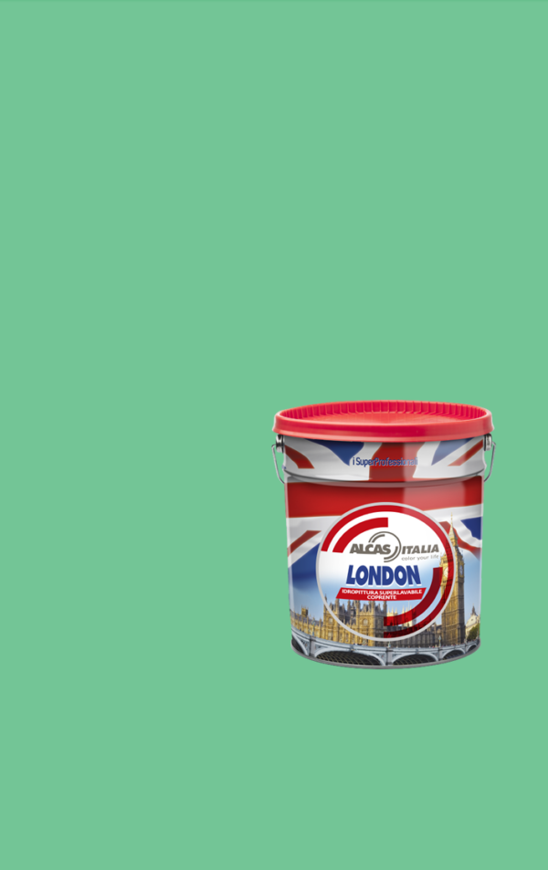 ALCAS LONDON PITTURA SUPER LAVABILE OTTIMO POTERE COPRENTE 1L 5L 14L Capoverde