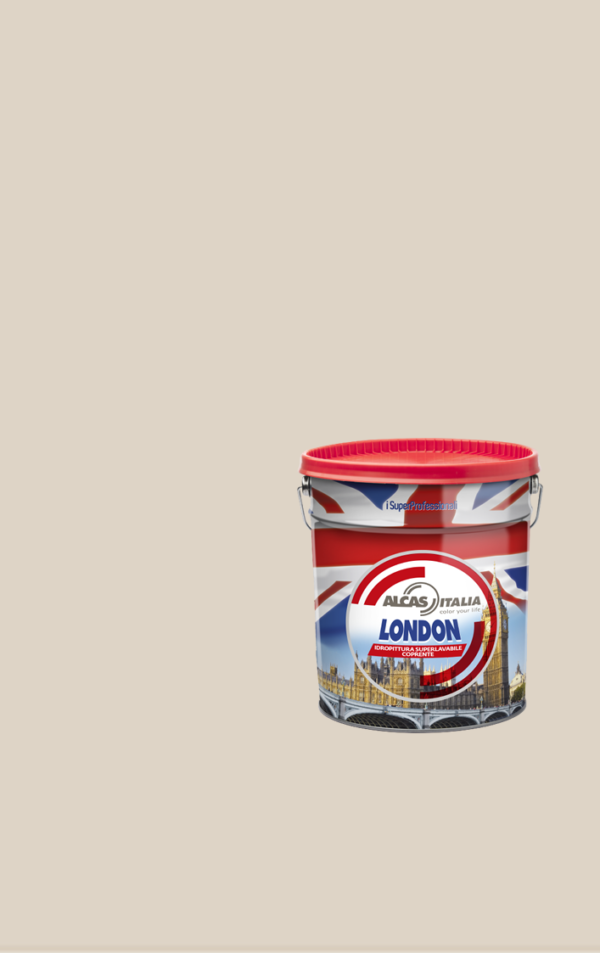 ALCAS LONDON PITTURA SUPER LAVABILE OTTIMO POTERE COPRENTE 1L 5L 14L Lino