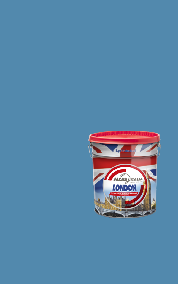 ALCAS LONDON PITTURA SUPER LAVABILE OTTIMO POTERE COPRENTE 1L 5L 14L Blu baltico