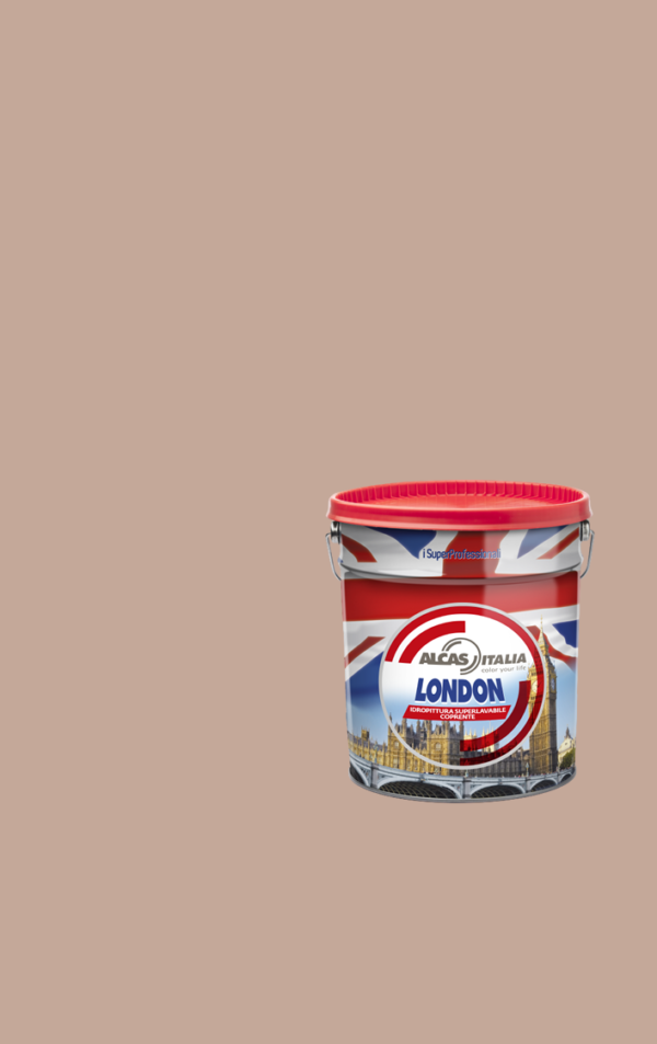 ALCAS LONDON PITTURA SUPER LAVABILE OTTIMO POTERE COPRENTE 1L 5L 14L Canapa