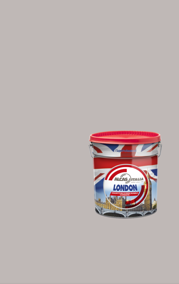 ALCAS LONDON PITTURA SUPER LAVABILE OTTIMO POTERE COPRENTE 1L 5L 14L Grigio perla