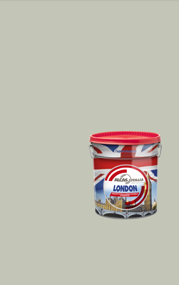 ALCAS LONDON PITTURA SUPER LAVABILE OTTIMO POTERE COPRENTE 1L 5L 14L Argento