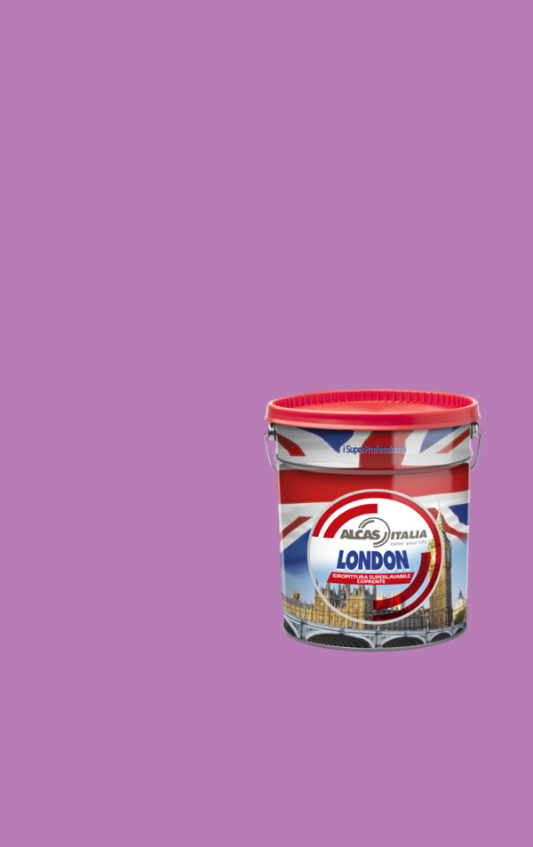 ALCAS LONDON PITTURA SUPER LAVABILE OTTIMO POTERE COPRENTE 1L 5L 14L Iris