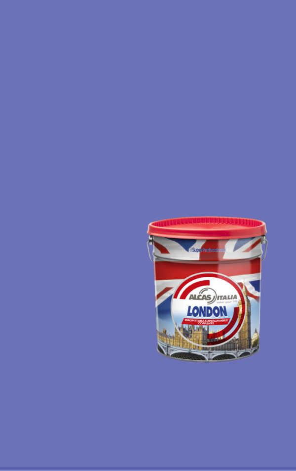 ALCAS LONDON PITTURA SUPER LAVABILE OTTIMO POTERE COPRENTE 1L 5L 14L Ametista