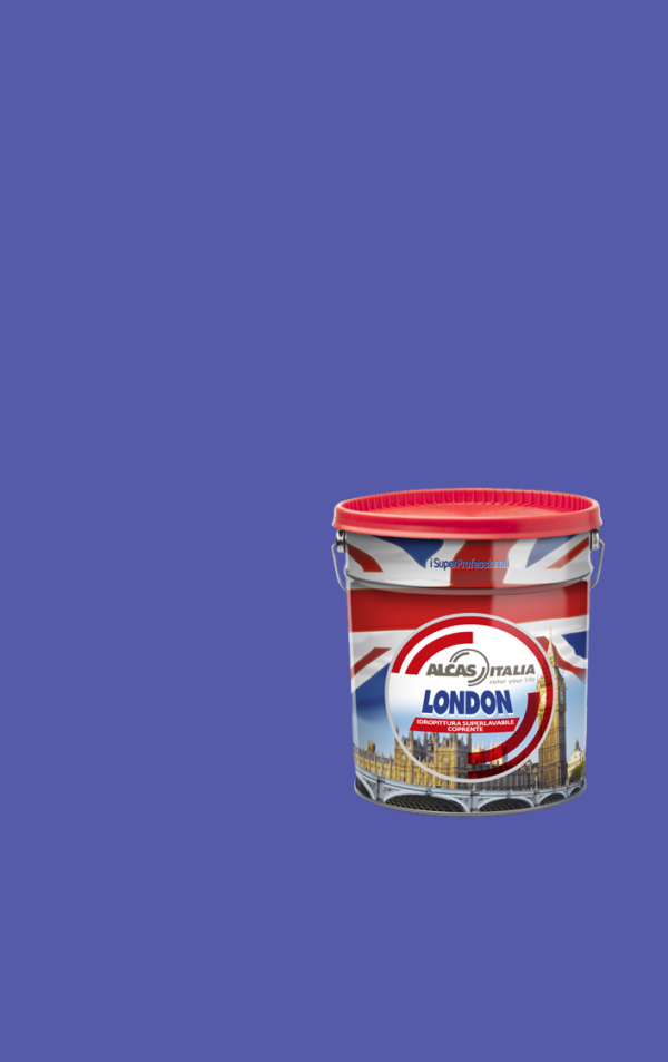 ALCAS LONDON PITTURA SUPER LAVABILE OTTIMO POTERE COPRENTE 1L 5L 14L Viola intenso