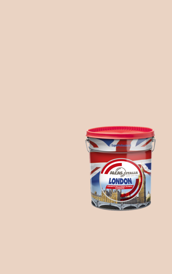 ALCAS LONDON PITTURA SUPER LAVABILE OTTIMO POTERE COPRENTE 1L 5L 14L Biancorosa