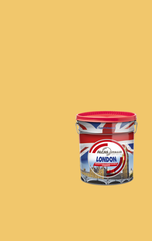 ALCAS LONDON PITTURA SUPER LAVABILE OTTIMO POTERE COPRENTE 1L 5L 14L Banana