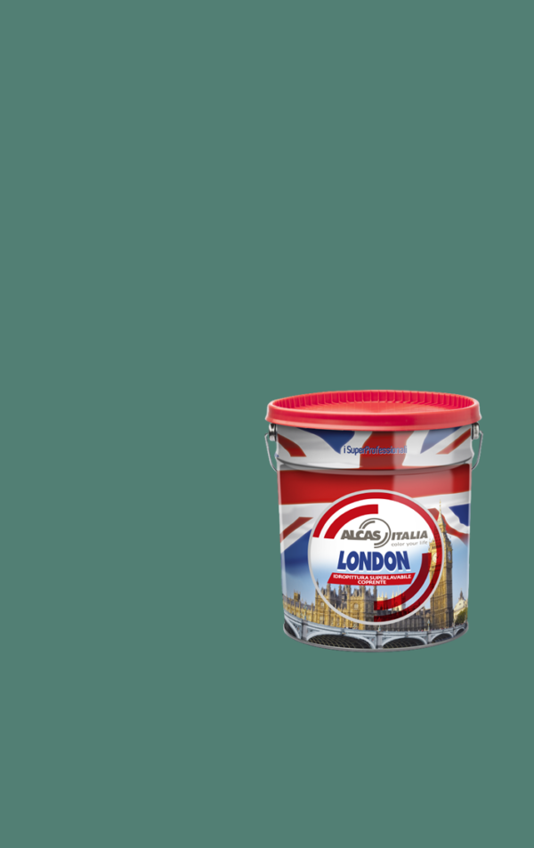 ALCAS LONDON PITTURA SUPER LAVABILE OTTIMO POTERE COPRENTE 1L 5L 14L Verde timo