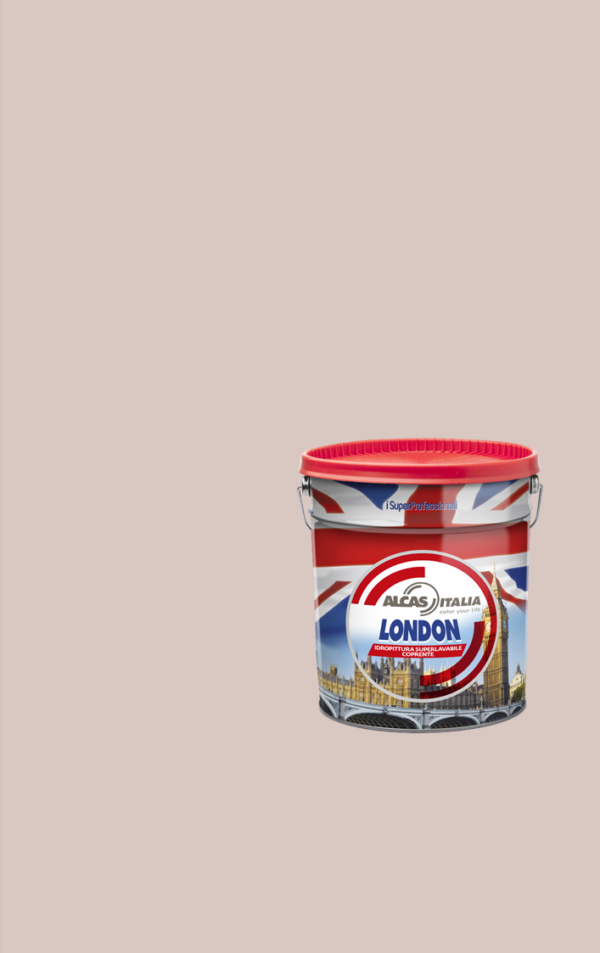 ALCAS LONDON PITTURA SUPER LAVABILE OTTIMO POTERE COPRENTE 1L 5L 14L Cipria